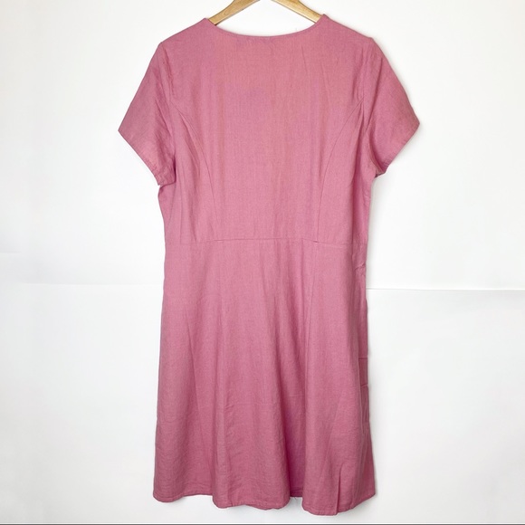 NWT Vero Moda Anna Milo Button Front Dress - Picture 7 of 13